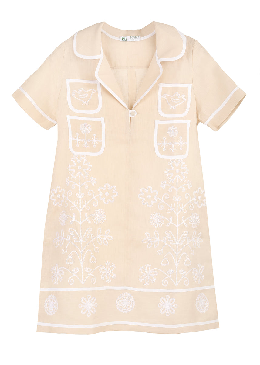 Alouette Ukrainian Embroidered Dress Small